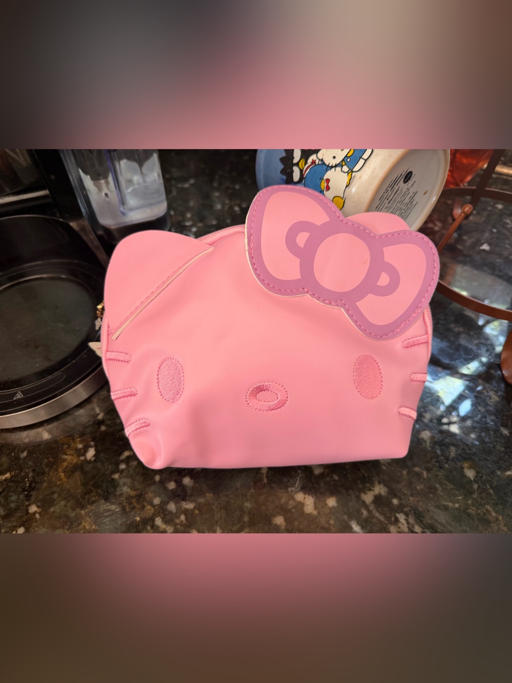 Hello Kitty Pink makeup bag/ pencil bag- Pink